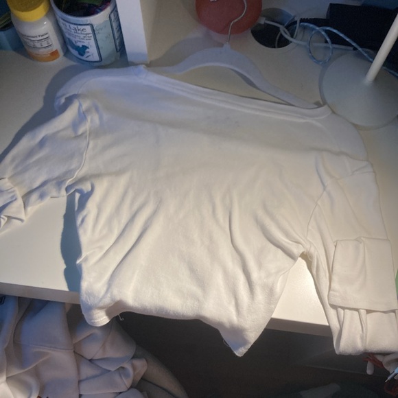 OG Babe Cropped White Long Sleeve Top - Picture 3 of 4